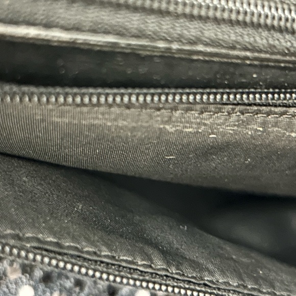 Coach Donnegal Double Zip Black and White Tweed Wristlet Approx. 8 x 4 - Picture 8 of 14